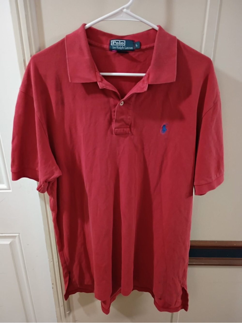Ralph Lauren Men’s Red Polo with Blue Pony Logo